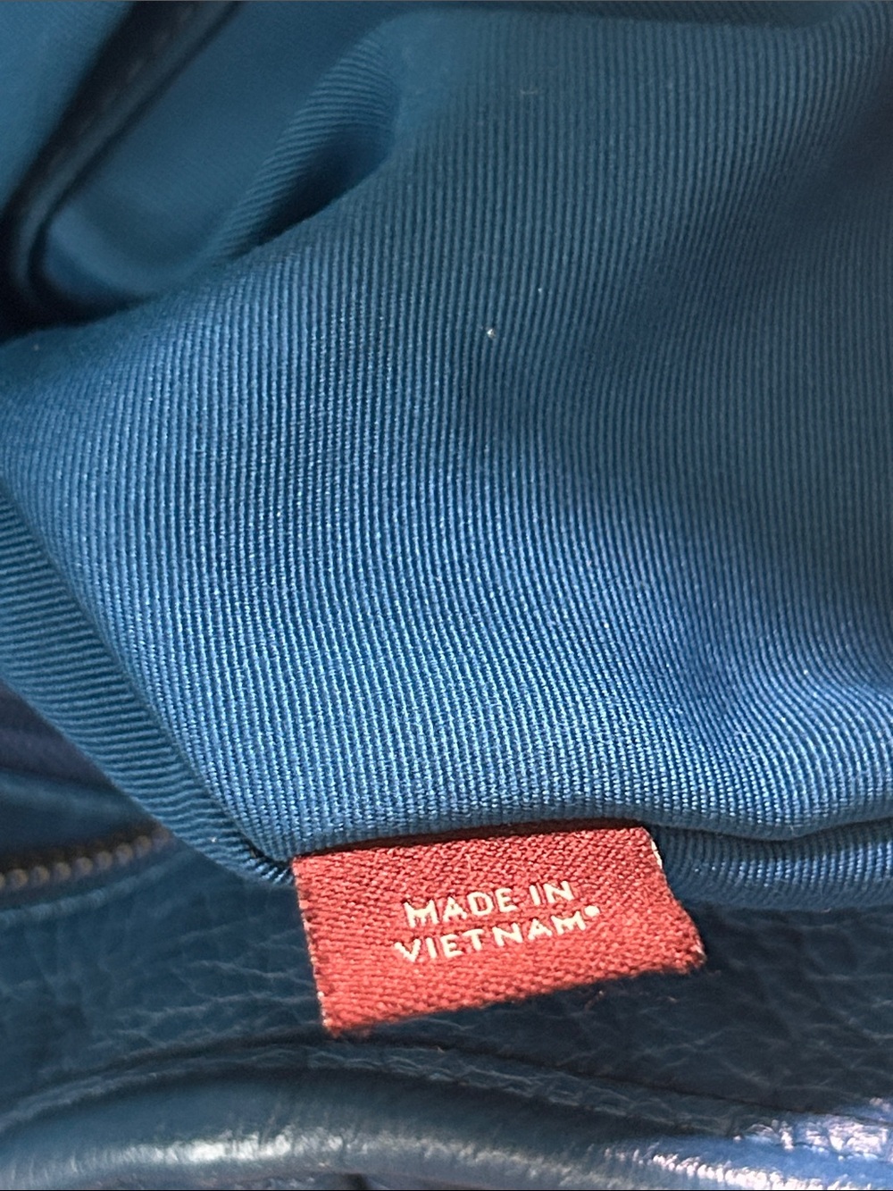 Coach Deep Blue Large Mickie Grain Leather Handbag Tote Purse 🌸🌸 - Picture 12 of 16